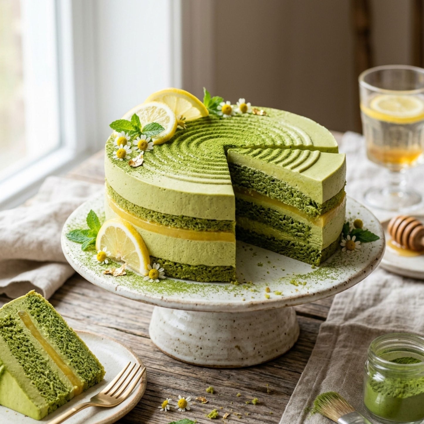Lime Green Matcha Mousse