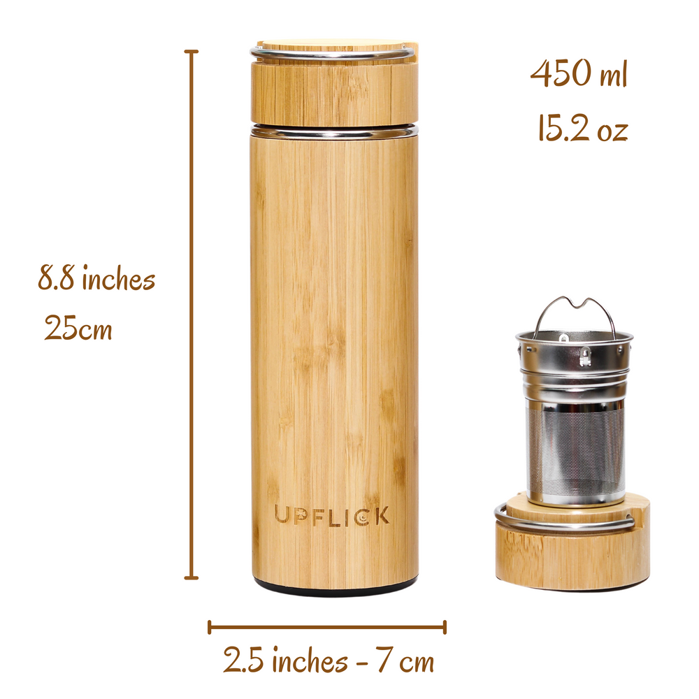 
                  
                    15 oz Bamboo Water Bottle Tea Tumbler BB002
                  
                