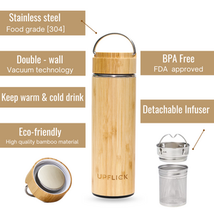 
                  
                    15 oz Bamboo Water Bottle Tea Tumbler BB002
                  
                