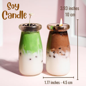 
                  
                    Set of 2 pcs Hazelnut Coffee Boba and Matcha Latte Candle #BP007
                  
                