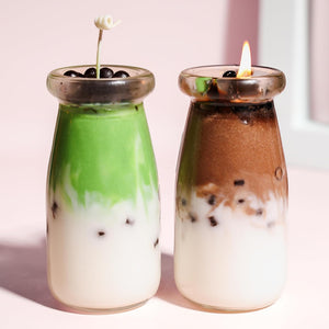 
                  
                    Set of 2 pcs Hazelnut Coffee Boba and Matcha Latte Candle #BP007
                  
                