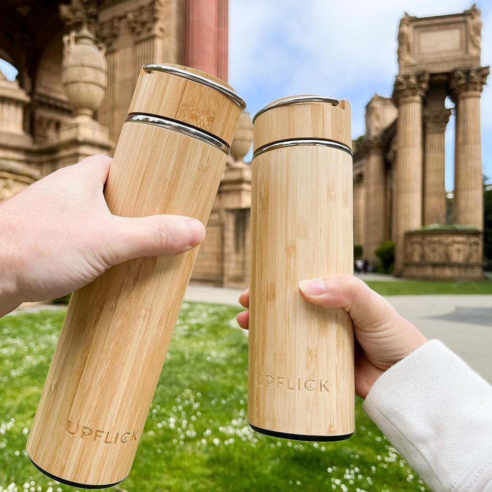 Name Flower Eco-Friendly Bamboo Water Bottle