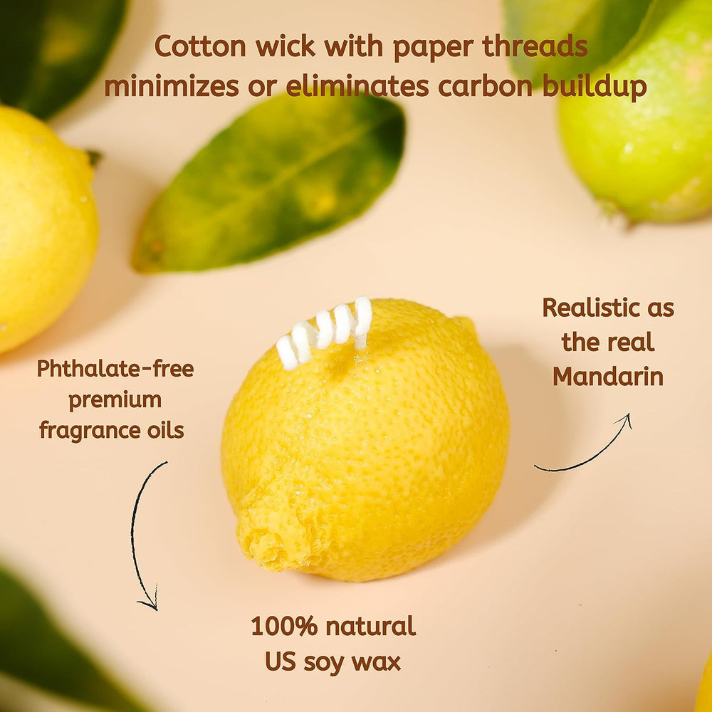 
                  
                    Set of 4 Lemon Shaped Candles #F002
                  
                