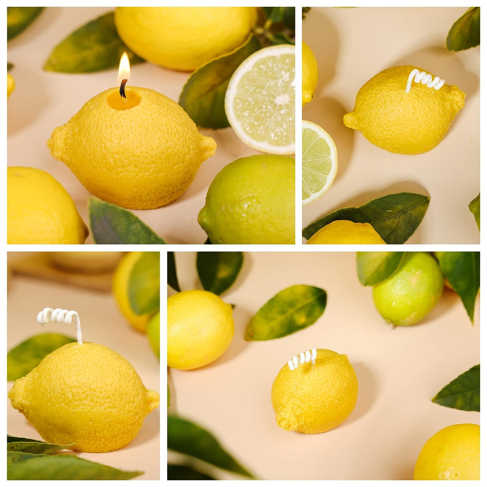 
                  
                    Set of 4 Lemon Shaped Candles #F002
                  
                