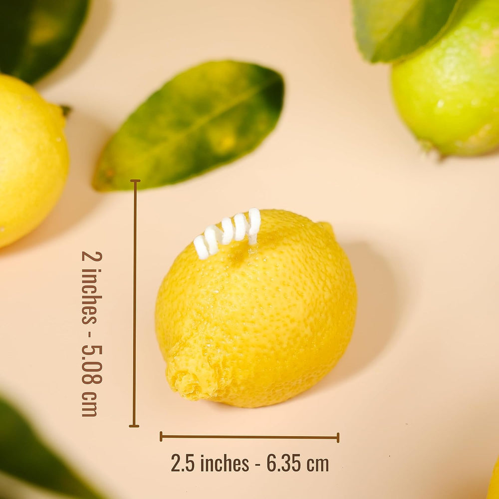 
                  
                    Set of 4 Lemon Shaped Candles #F002
                  
                