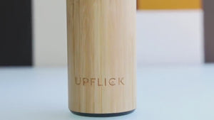 
                  
                    Load and play video in Gallery viewer, UPFLICK Personalized Custom Name Bamboo Thermos Water Bottle
                  
                