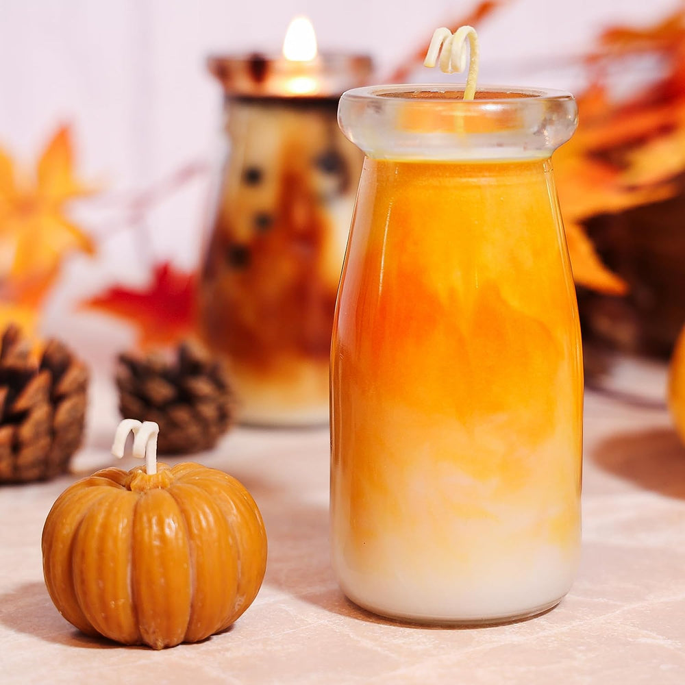 Pumpkin Candle (Set Pudding Candle + Mini Pumpkin) #P009