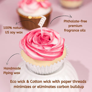 
                  
                    Rose Cupcake Candle #C004
                  
                