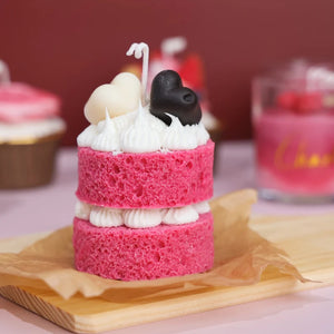 
                  
                    Pink round cake 2 layers Candle #R001
                  
                