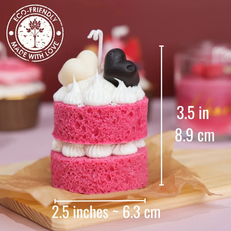 
                  
                    Pink round cake 2 layers Candle #R001
                  
                